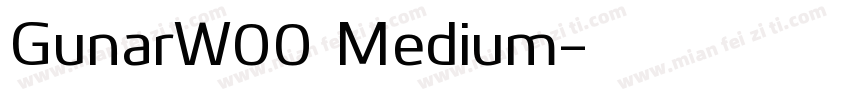 GunarW00 Medium字体转换